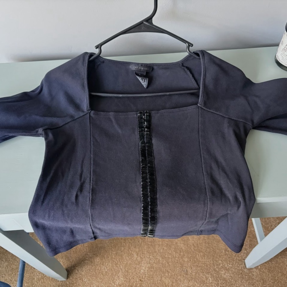 Vintage The Limited Black Corset with Velvet Top